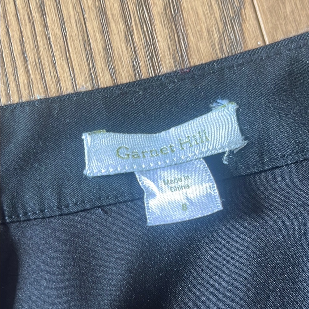 Garnet Hill Blue Pencil Skirt Knee-Length Workwear - Picture 4 of 8